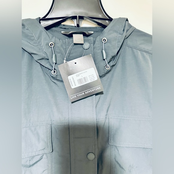 Eddie Bauer Women's Windburst Duster, Storm (Greenish/Grayish)Color Sz Large New - Picture 6 of 10